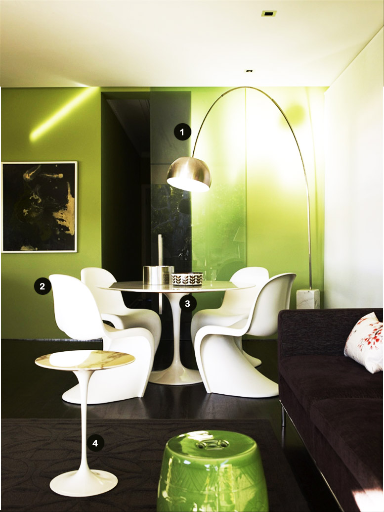 Mesa Saarinen e Cadeiras Panton, uma mistura irresistível