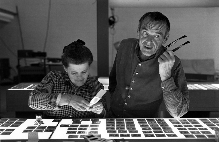 Charles Eames e sua esposa Ray