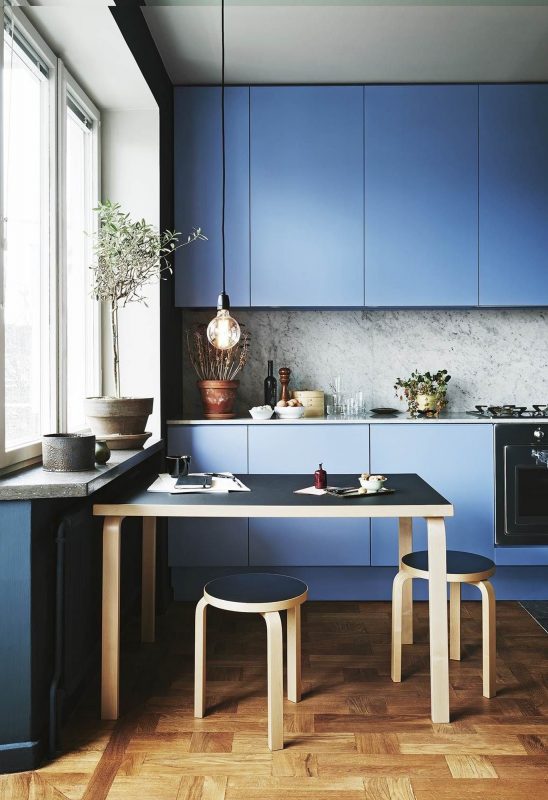 classic blue cozinha