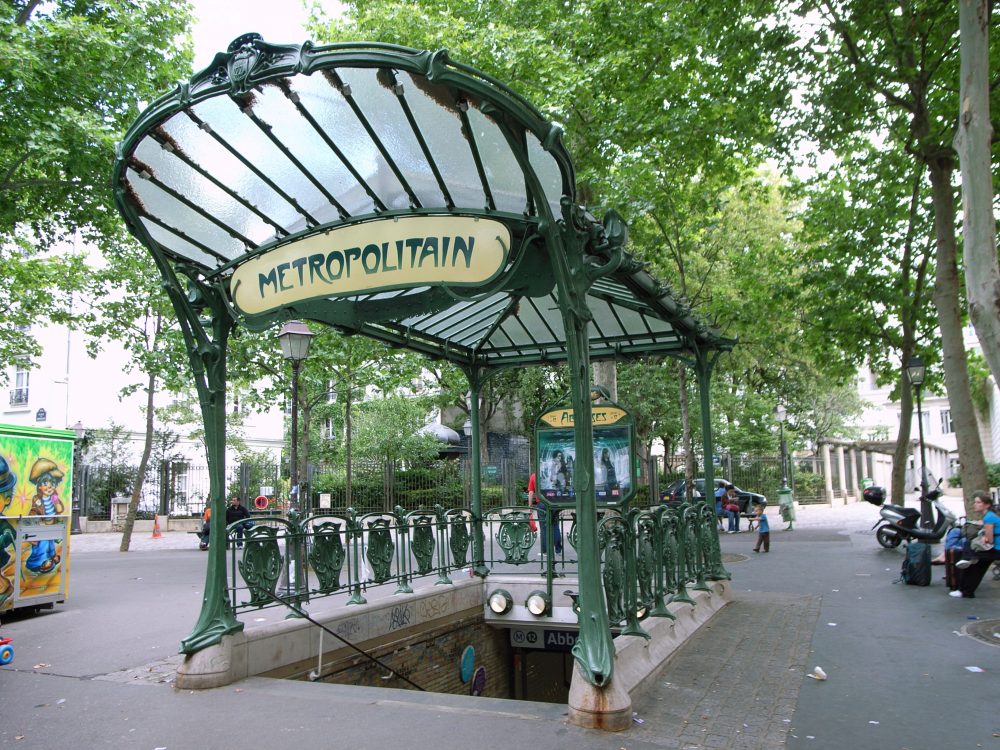 Metrô de Paris. 
