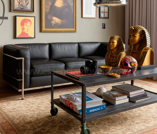 sofás design em ambiente corporativo de alto padrão