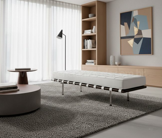 recamier de alto padrão com design elegante e proporções refinadas