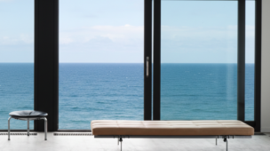 recamier de alto padrão com design elegante e proporções refinadas