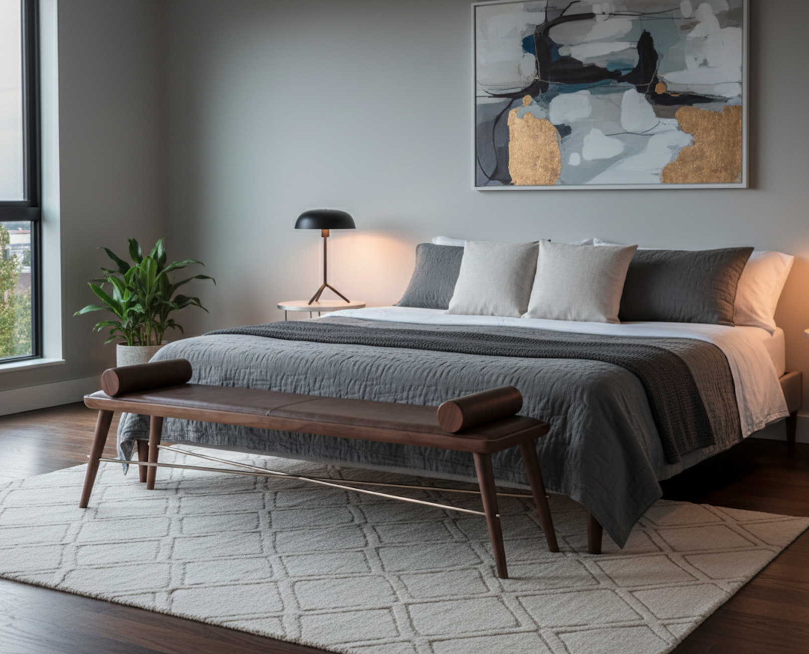 recamier de alto padrão com design elegante e proporções refinadas