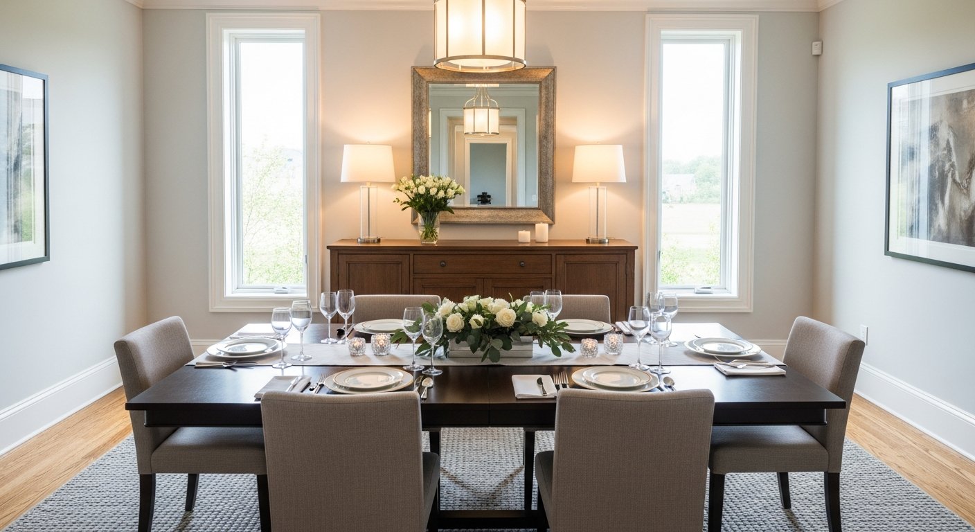 Posicionamento ideal do aparador na sala de jantar