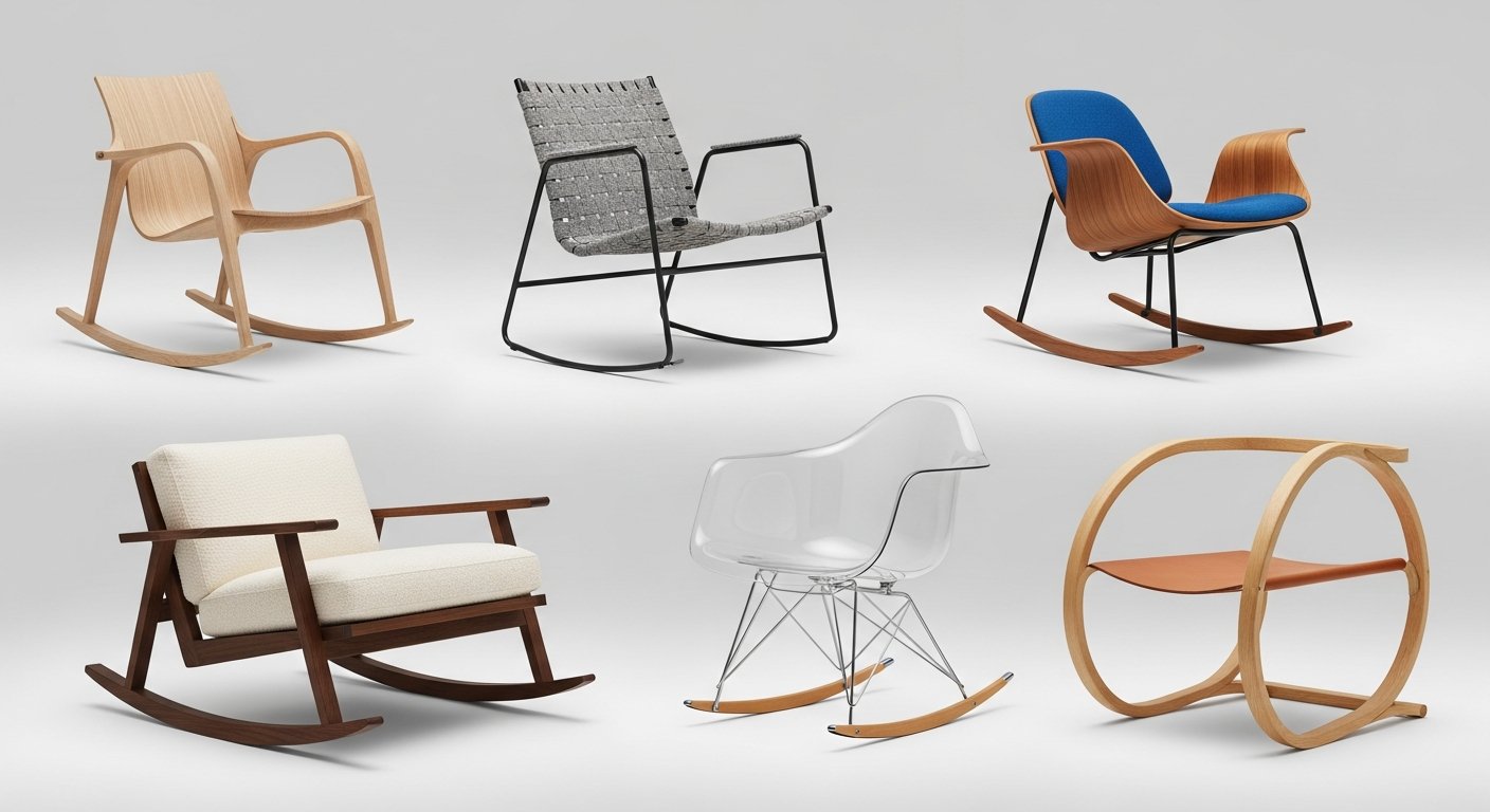 Tendências contemporâneas em design de cadeiras de balanço