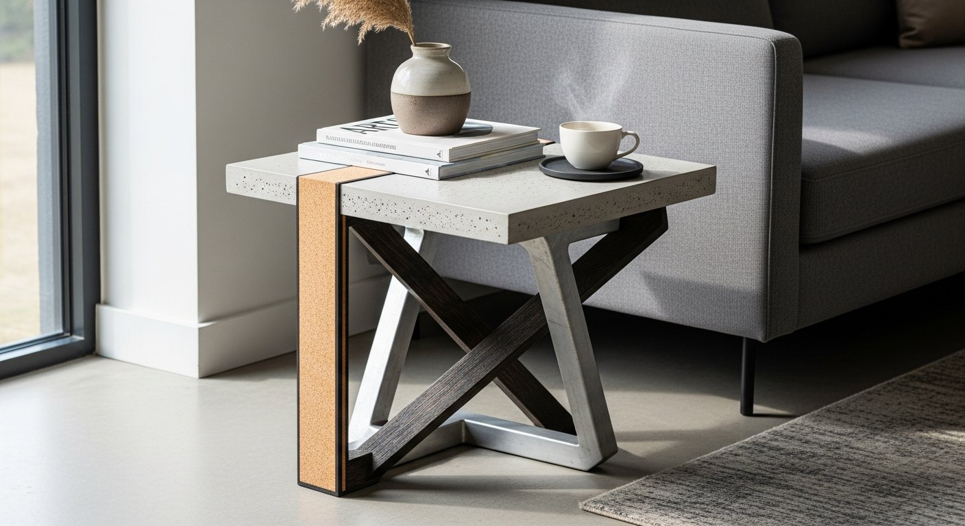 Tendências atuais em design de mesa lateral com materiais sustentáveis