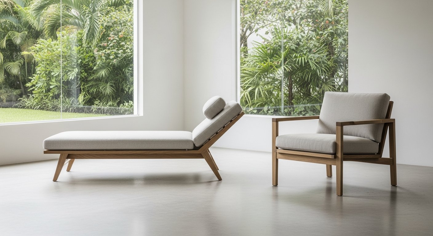 Chaise e Poltrona Leve design brasileiro Pedro Nossol