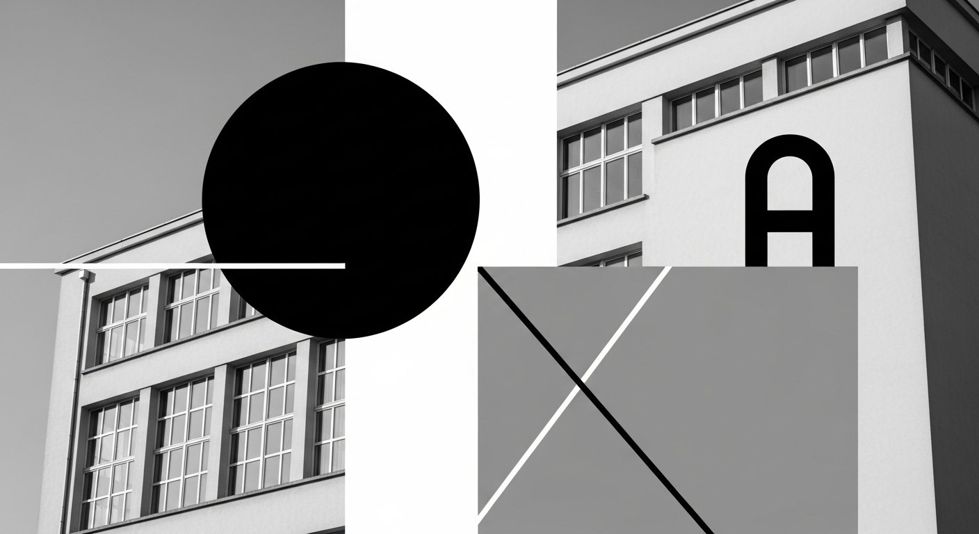 Elementos do design Bauhaus e influência modernista