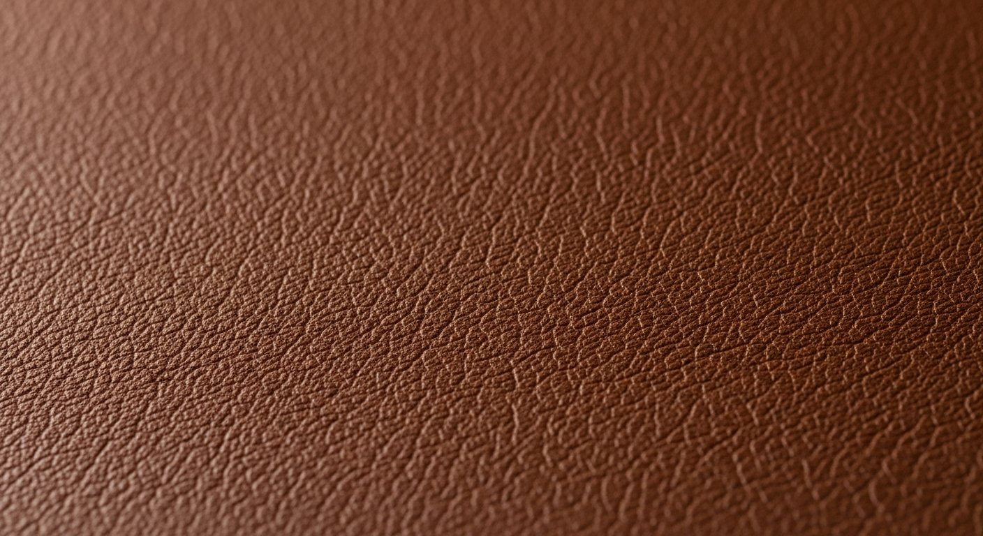 Textura detalhada de couro genuíno marrom