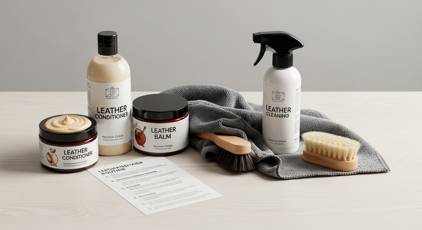Produtos para cuidado e manutenção de couro