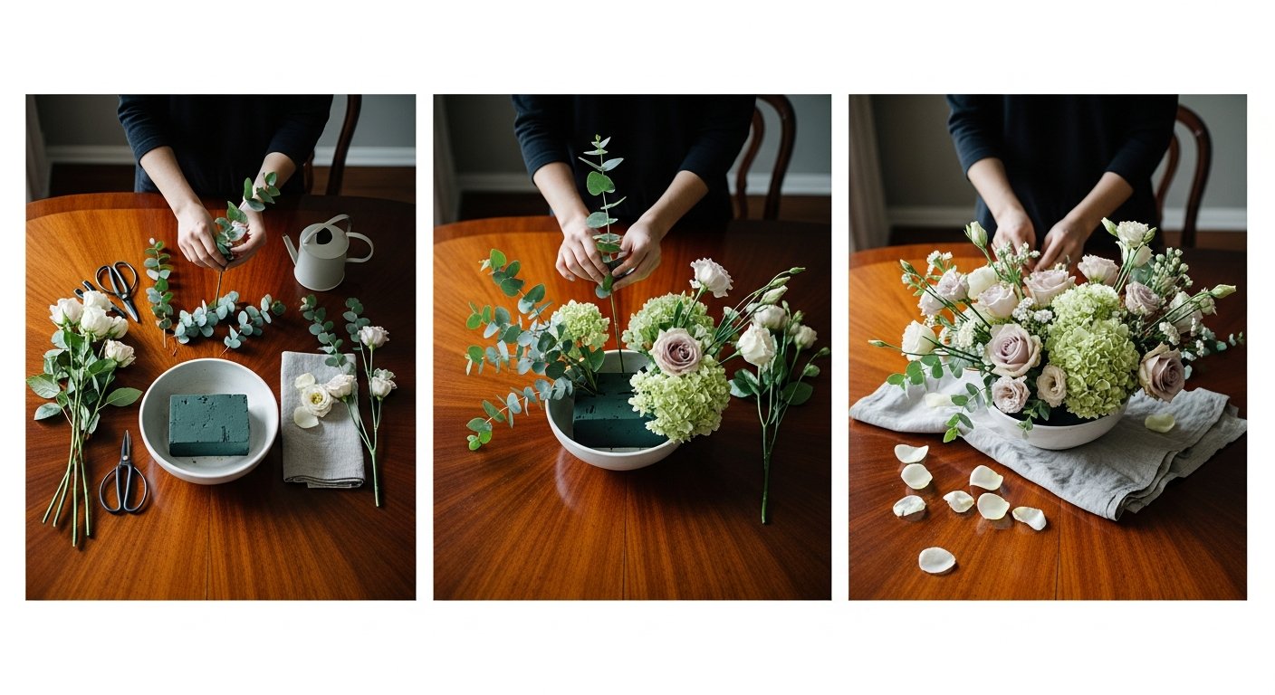 Técnicas para criar arranjos de flores decorativos passo a passo