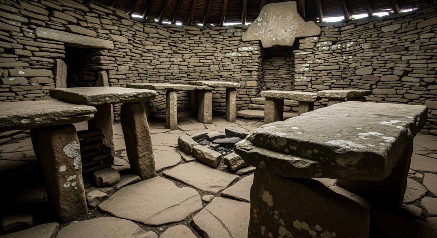 Primeiras manifestações da história dos móveis em Skara Brae