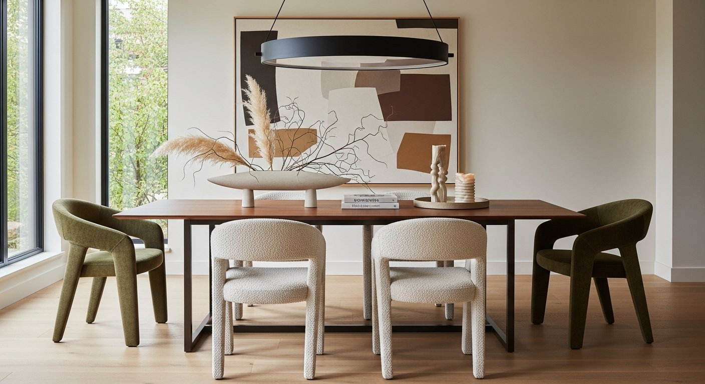 Tendências atuais em conjuntos de mesa de jantar