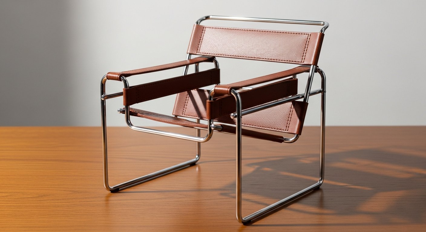 Miniatura da poltrona Wassily de Marcel Breuer