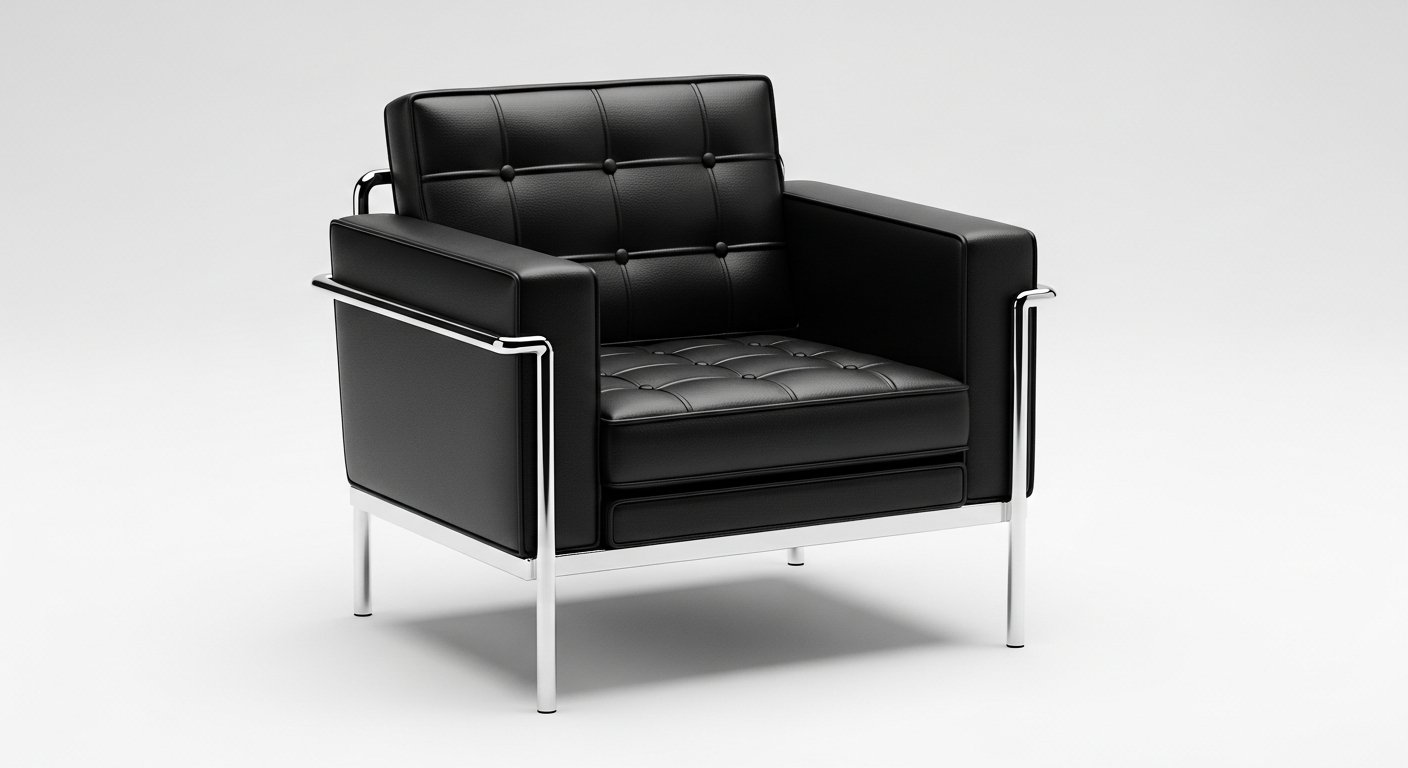 Miniatura da poltrona LC2 de Le Corbusier