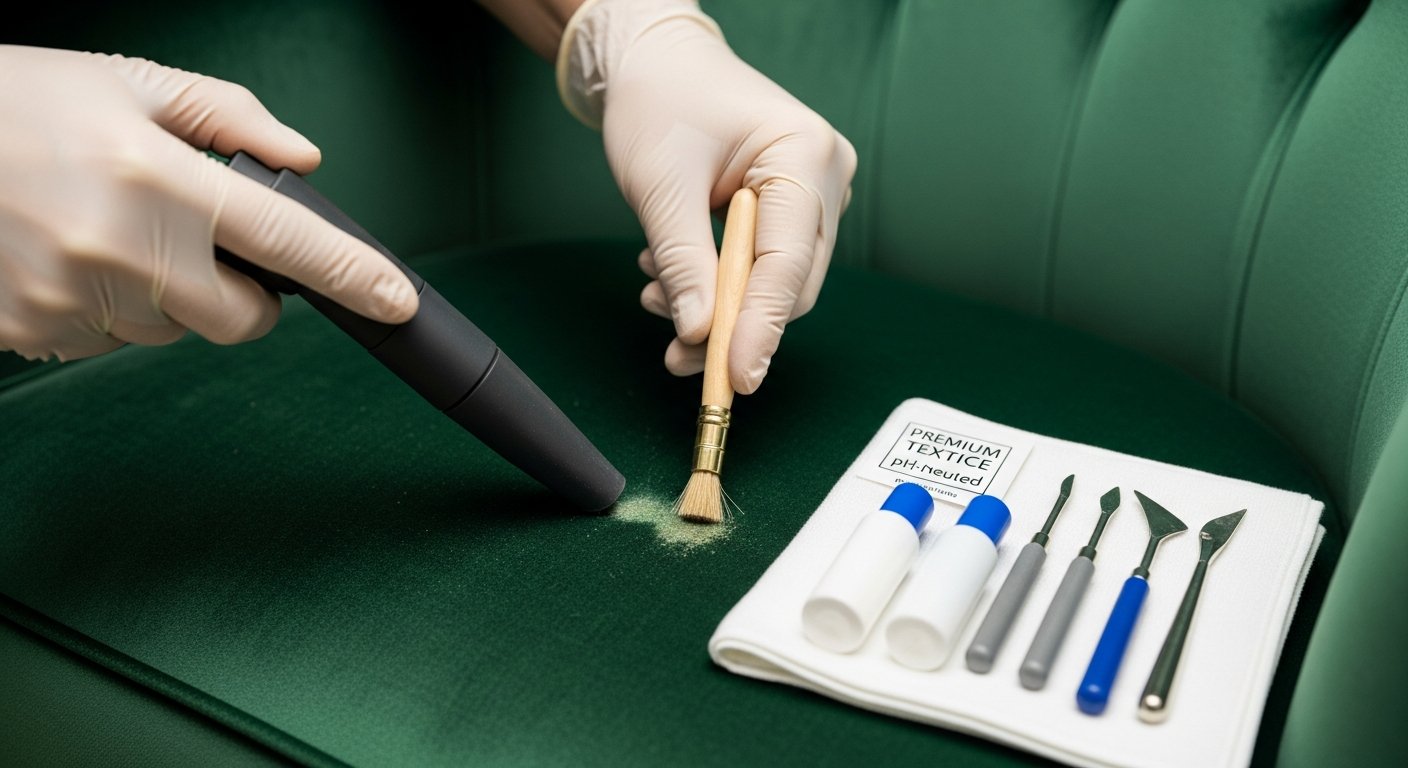 Cuidados especiais com tecidos premium de estofados