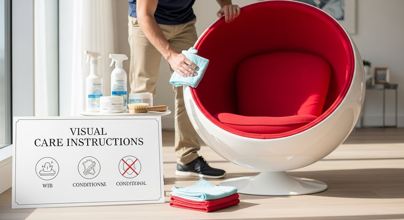 Cuidados e manutenção adequados da poltrona Ball Chair