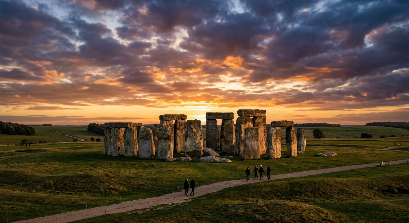 Monumento megalítico pré-histórico representando as origens da construção humana